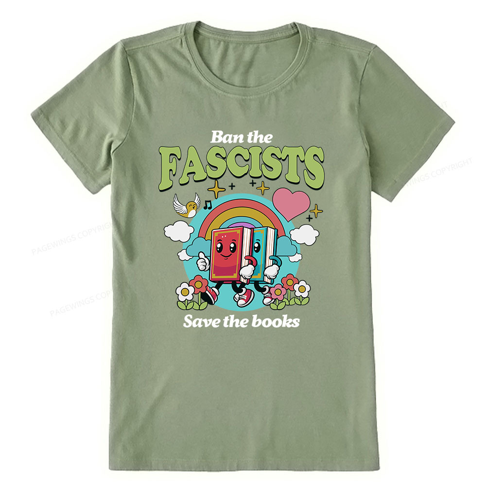 Pagewings Ban the Fascists Save the Books Unisex Classic T-shirt