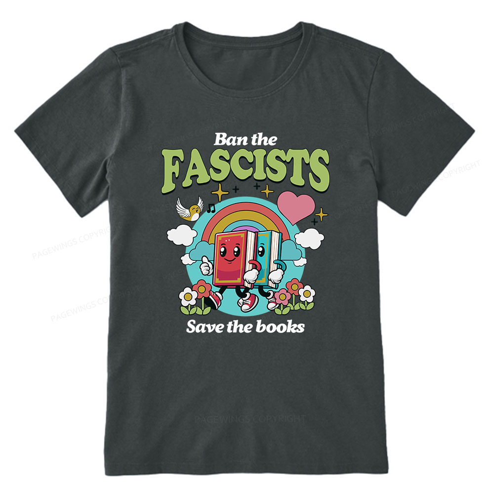 Pagewings Ban the Fascists Save the Books Unisex Classic T-shirt