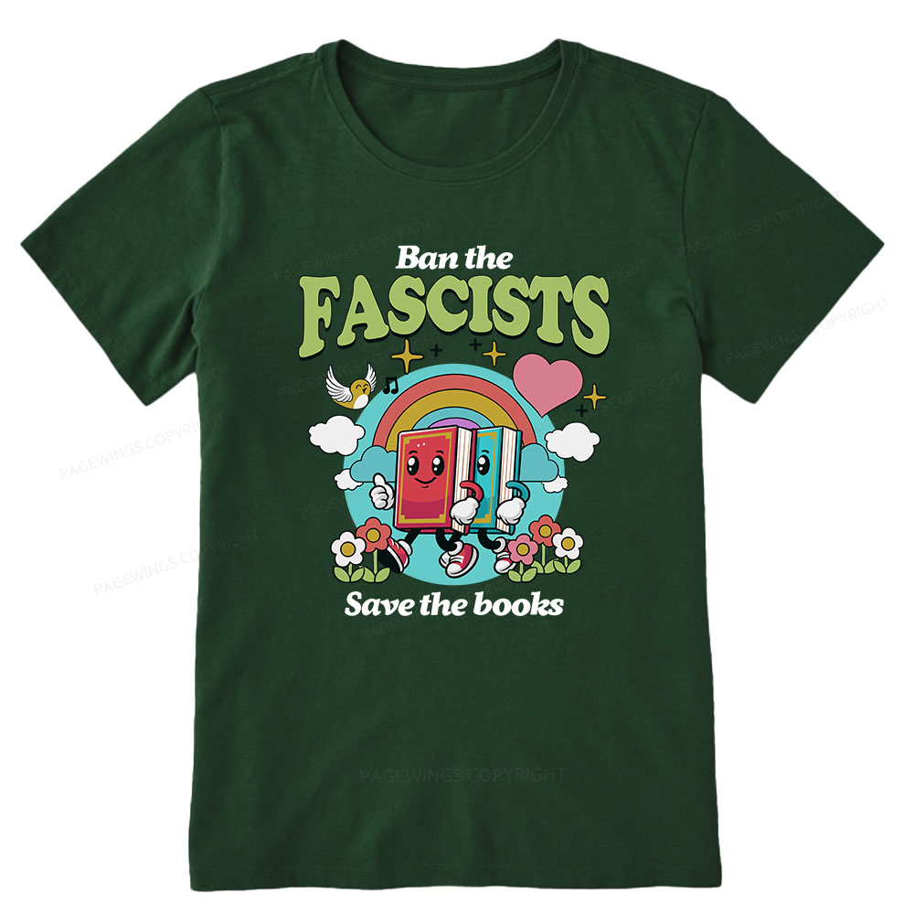 Pagewings Ban the Fascists Save the Books Unisex Classic T-shirt