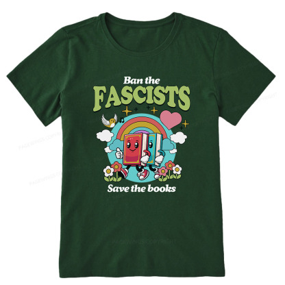 Pagewings Ban the Fascists Save the Books Unisex Classic T-shirt