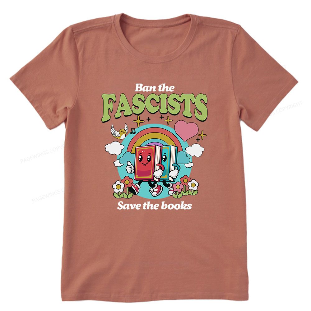 Pagewings Ban the Fascists Save the Books Unisex Classic T-shirt