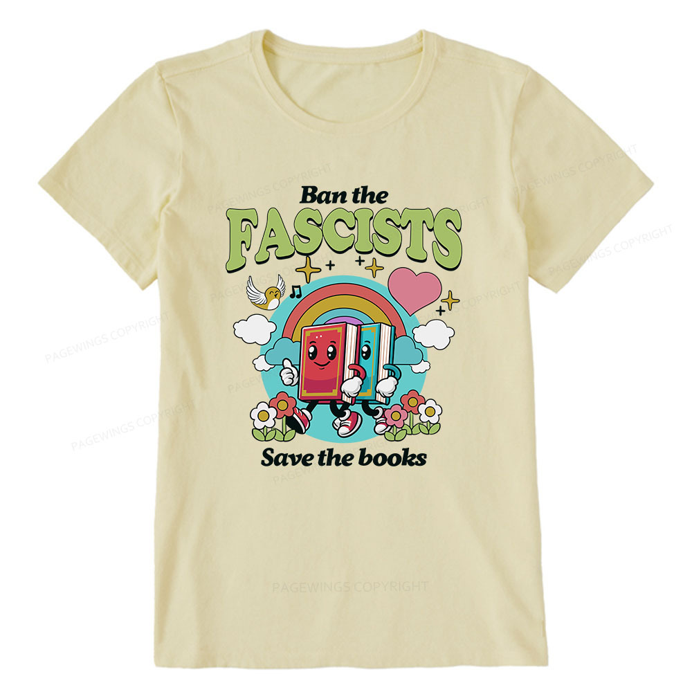 Pagewings Ban the Fascists Save the Books Unisex Classic T-shirt
