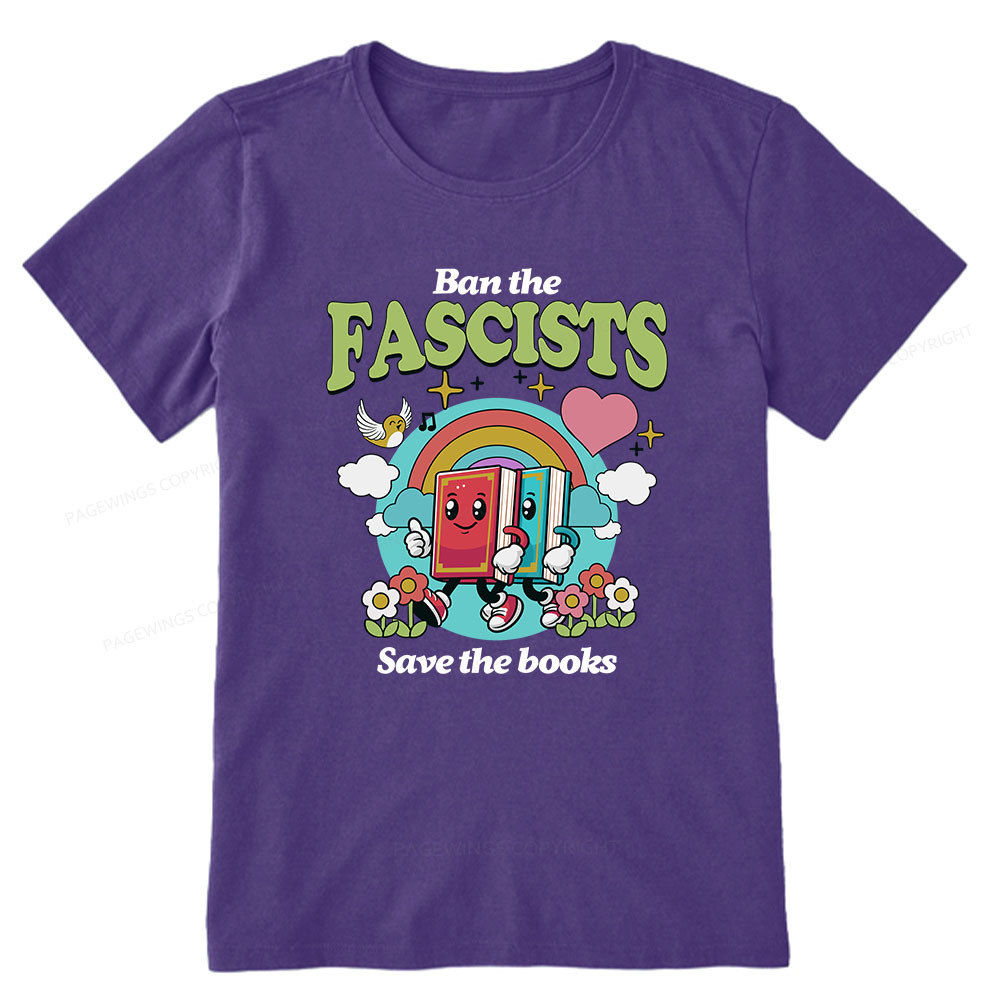 Pagewings Ban the Fascists Save the Books Unisex Classic T-shirt