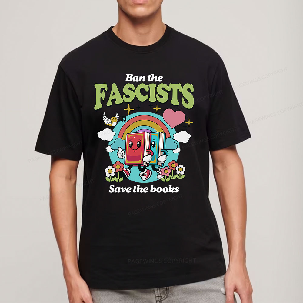 Pagewings Ban the Fascists Save the Books Unisex Classic T-shirt