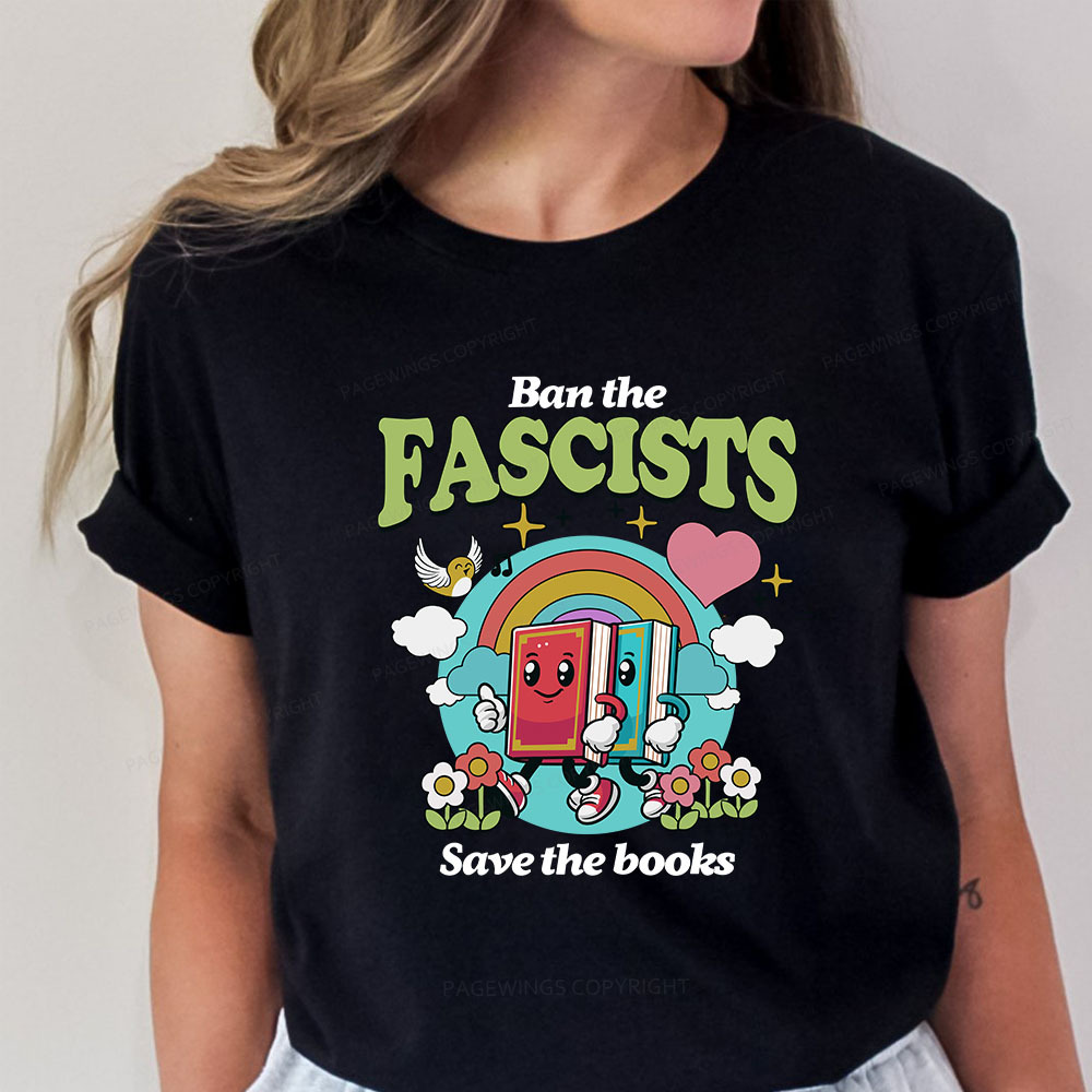 Pagewings Ban the Fascists Save the Books Unisex Classic T-shirt