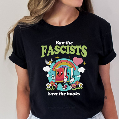 Pagewings Ban the Fascists Save the Books Unisex Classic T-shirt