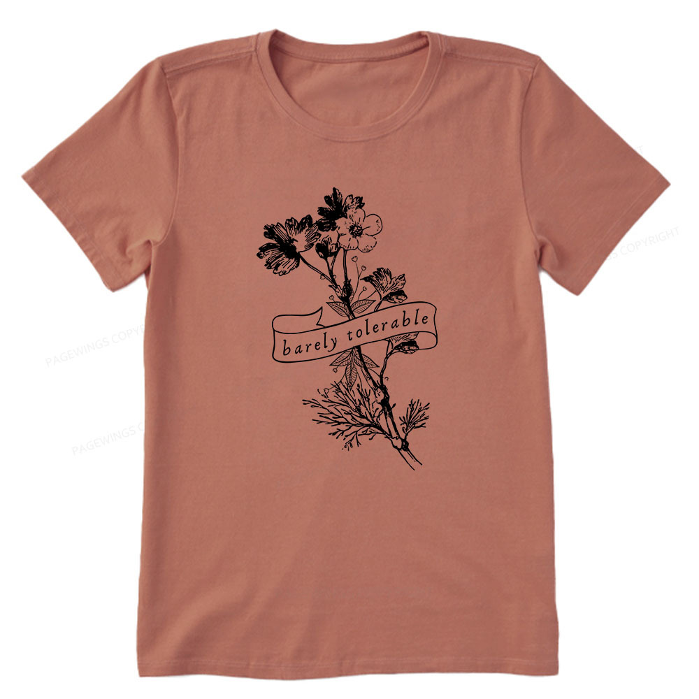 Pagewings Barely Tolerable Unisex Classic T-shirt