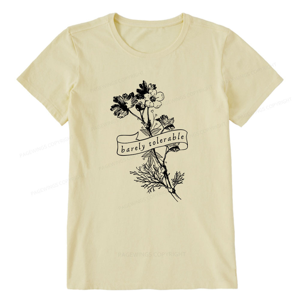 Pagewings Barely Tolerable Unisex Classic T-shirt