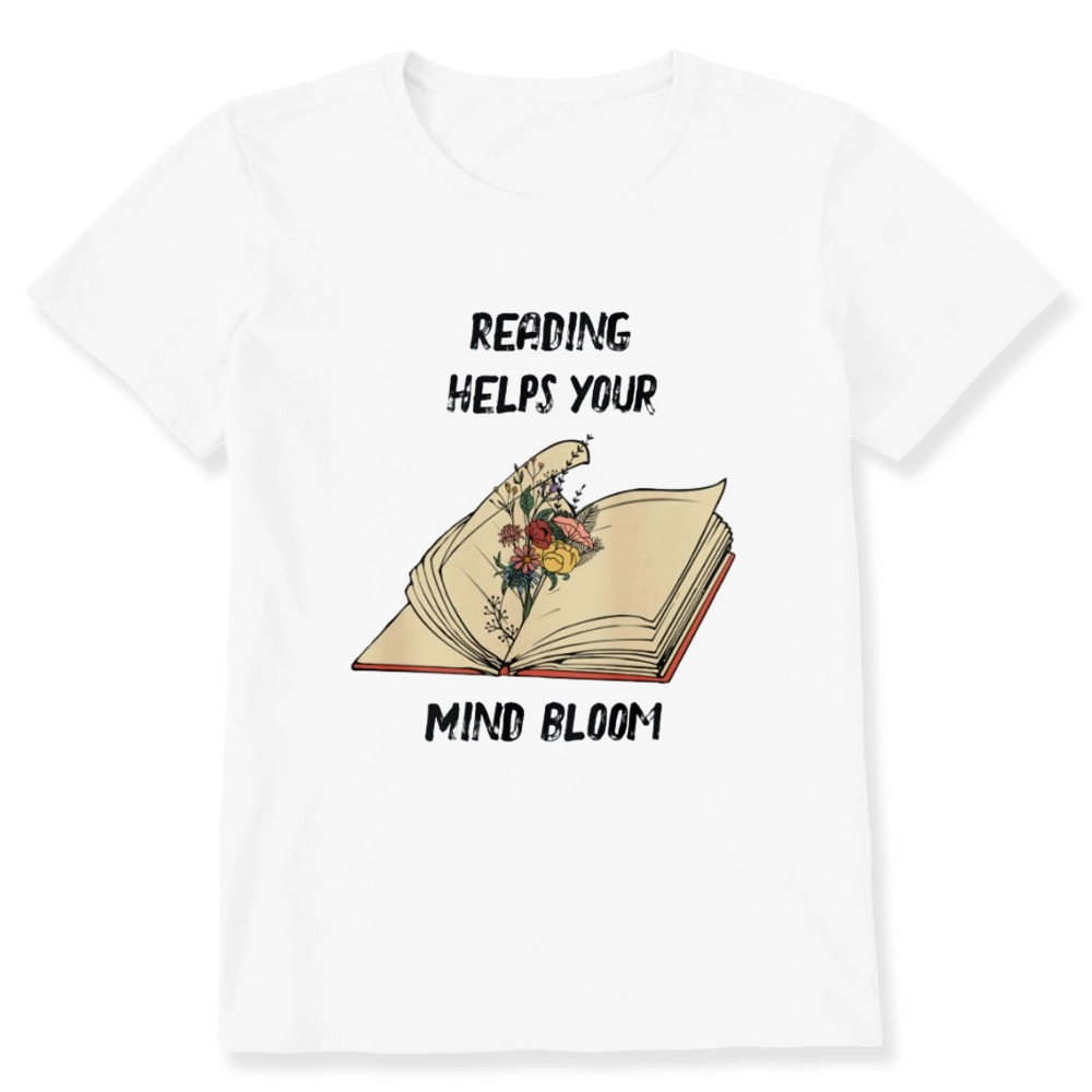 Pagewings Personalised Vintage Reading Book Wild Flowers Unisex Classic T-shirt