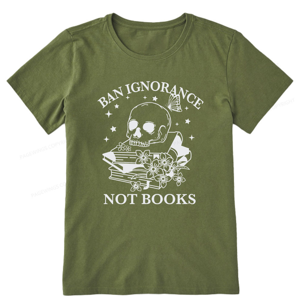 Pagewings Ban Lgnorance Not Books Unisex Classic T-shirt