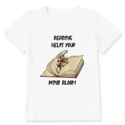 Pagewings Personalised Vintage Reading Book Wild Flowers Unisex Classic T-shirt