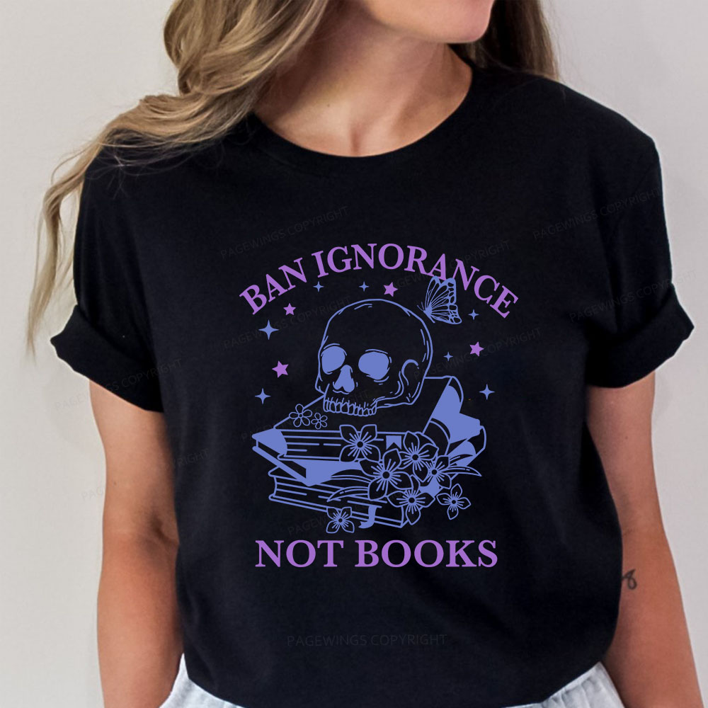 Pagewings Ban Lgnorance Not Books Unisex Classic T-shirt