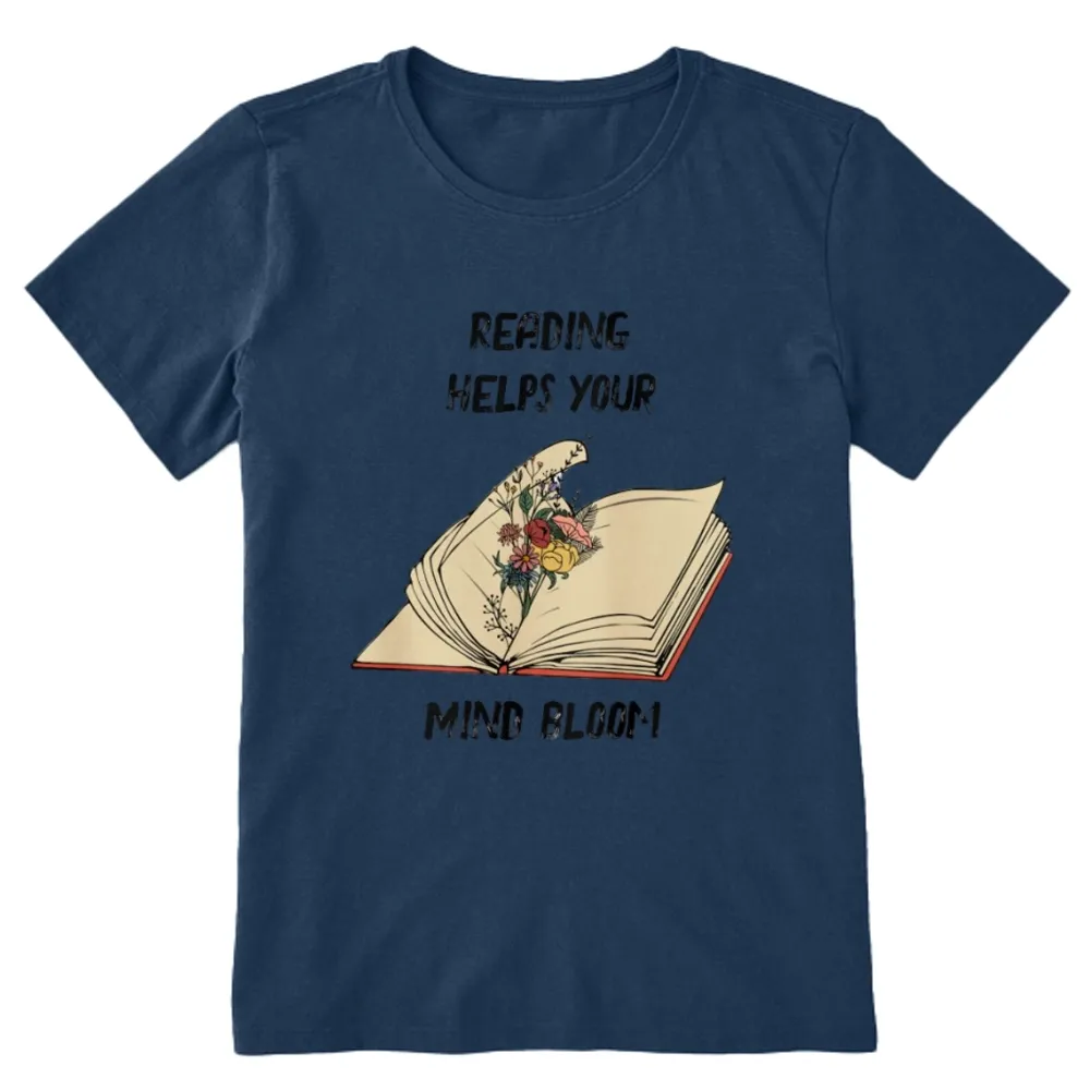 Pagewings Personalised Vintage Reading Book Wild Flowers Unisex Classic T-shirt