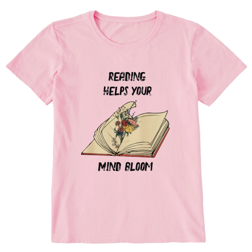 Pagewings Personalised Vintage Reading Book Wild Flowers Unisex Classic T-shirt