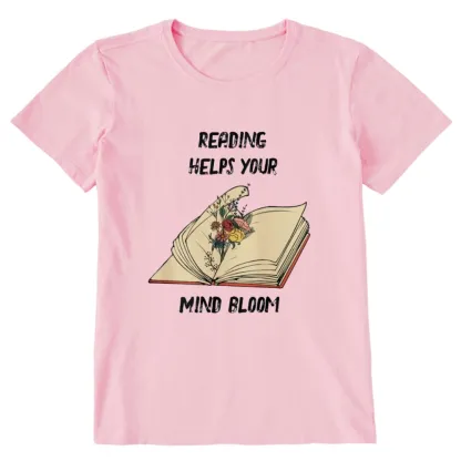Pagewings Personalised Vintage Reading Book Wild Flowers Unisex Classic T-shirt