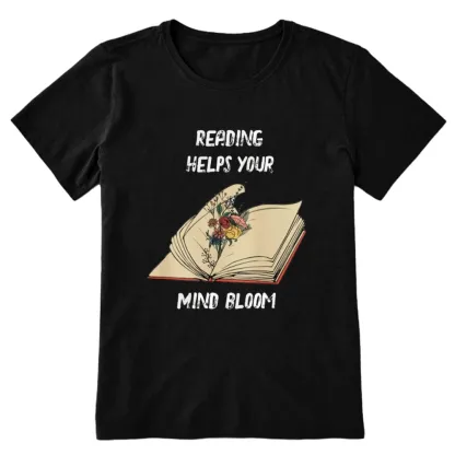 Pagewings Personalised Vintage Reading Book Wild Flowers Unisex Classic T-shirt