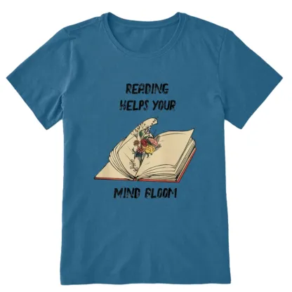 Pagewings Personalised Vintage Reading Book Wild Flowers Unisex Classic T-shirt