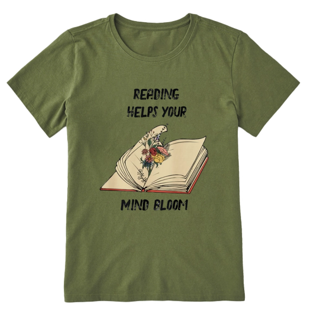 Pagewings Personalised Vintage Reading Book Wild Flowers Unisex Classic T-shirt