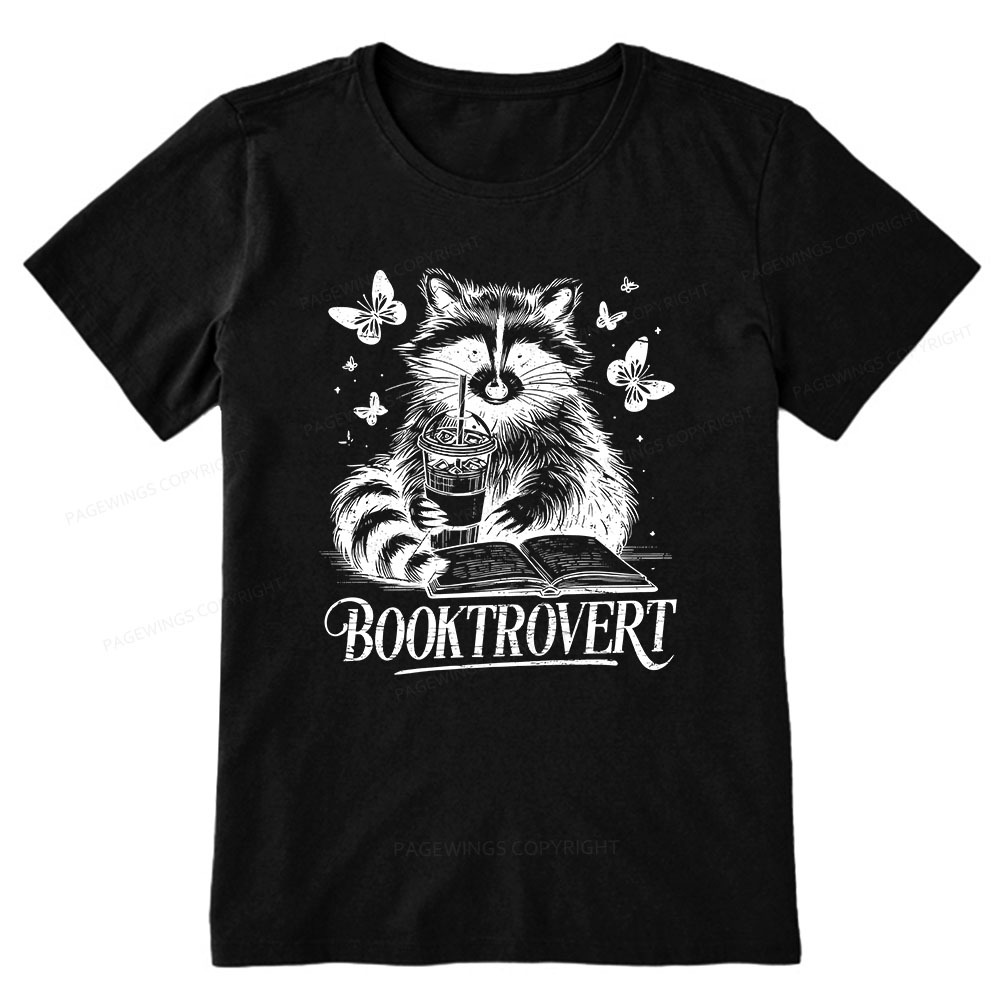 Pagewings Raccoon BookTrovert Unisex Classic T-shirt