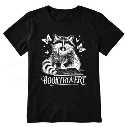 Pagewings Raccoon BookTrovert Unisex Classic T-shirt
