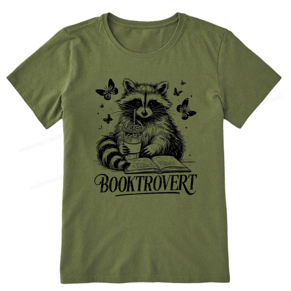 Pagewings Raccoon BookTrovert Unisex Classic T-shirt
