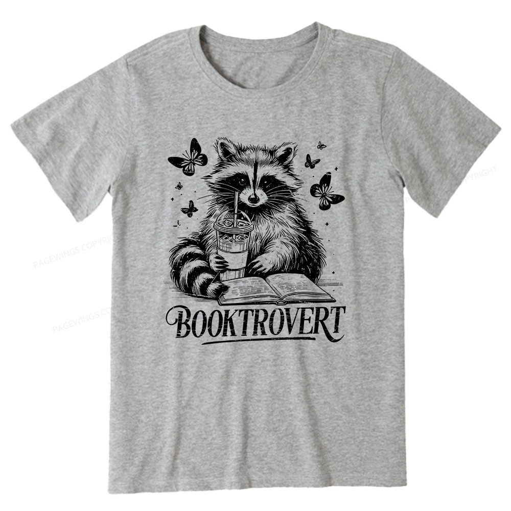 Pagewings Raccoon BookTrovert Unisex Classic T-shirt