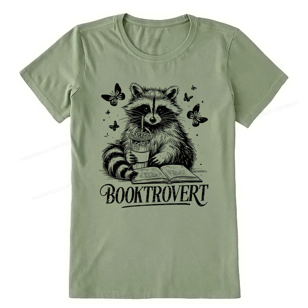 Pagewings Raccoon BookTrovert Unisex Classic T-shirt