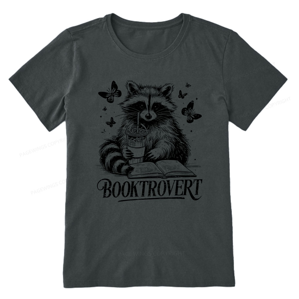 Pagewings Raccoon BookTrovert Unisex Classic T-shirt