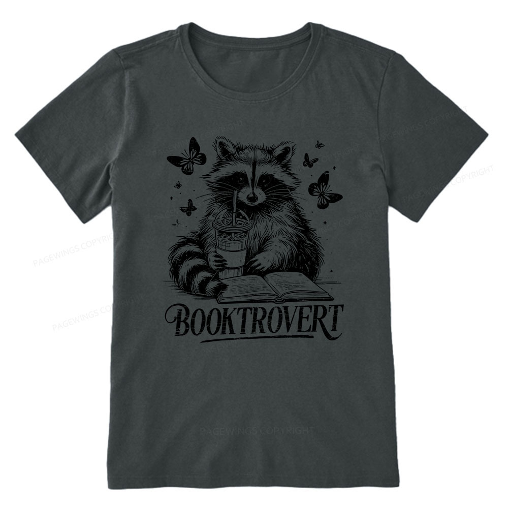 Pagewings Raccoon BookTrovert Unisex Classic T-shirt