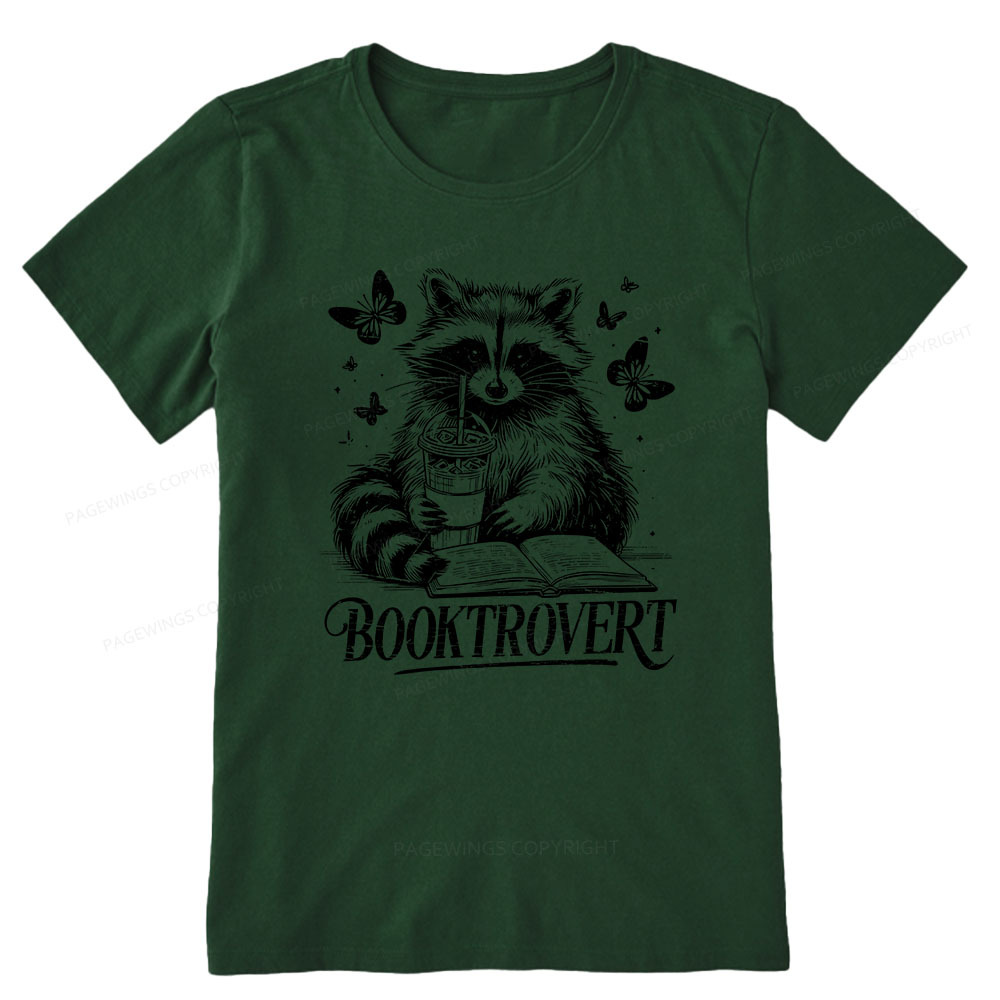 Pagewings Raccoon BookTrovert Unisex Classic T-shirt