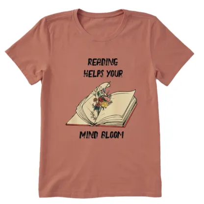 Pagewings Personalised Vintage Reading Book Wild Flowers Unisex Classic T-shirt