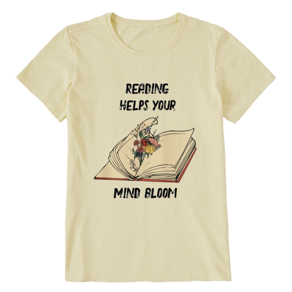 Pagewings Personalised Vintage Reading Book Wild Flowers Unisex Classic T-shirt