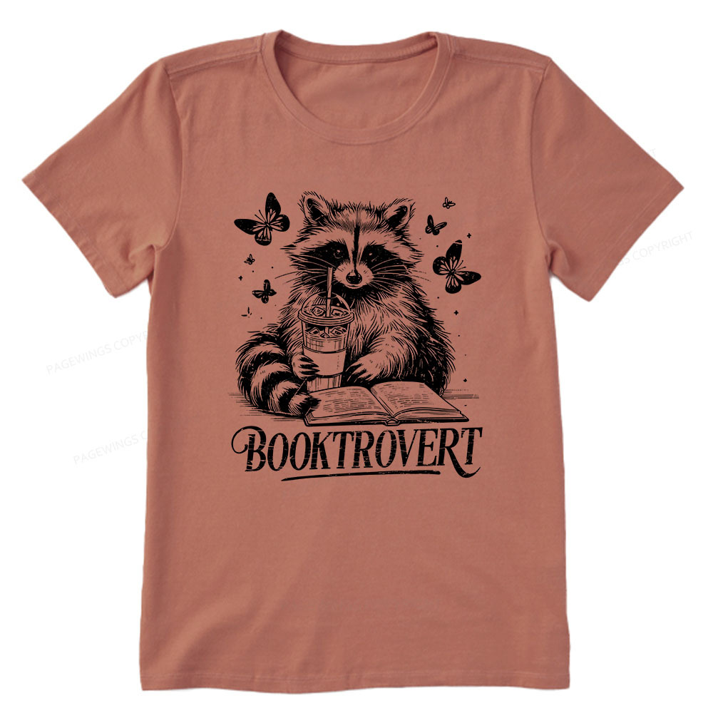 Pagewings Raccoon BookTrovert Unisex Classic T-shirt