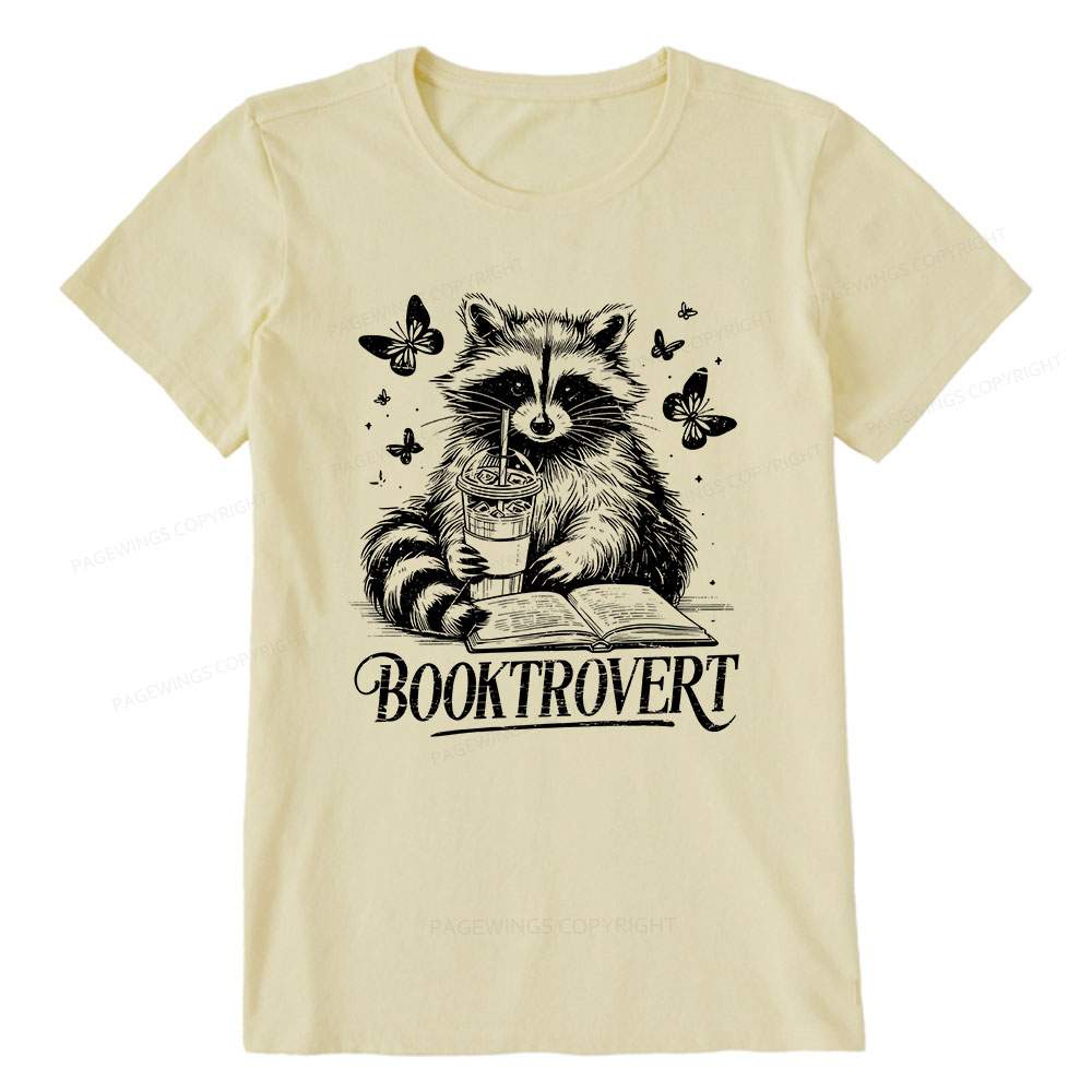 Pagewings Raccoon BookTrovert Unisex Classic T-shirt