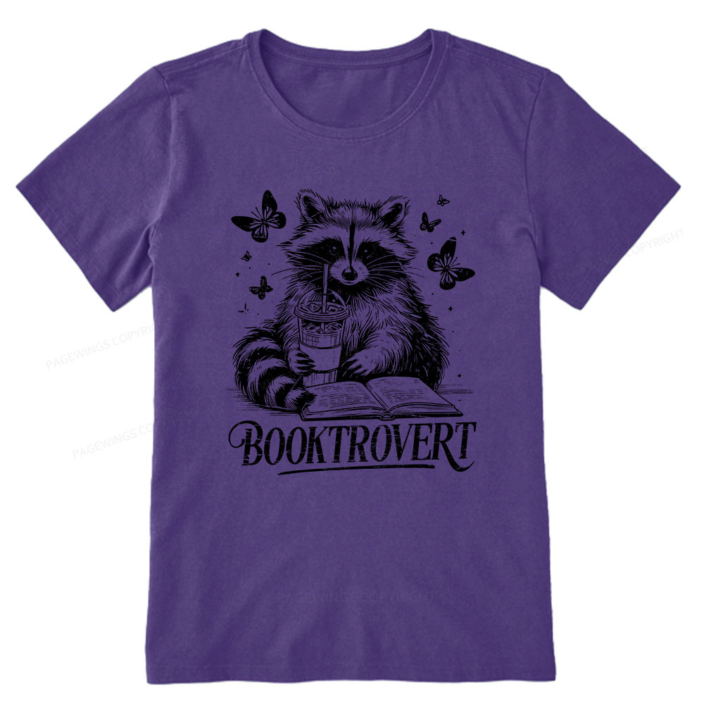 Pagewings Raccoon BookTrovert Unisex Classic T-shirt