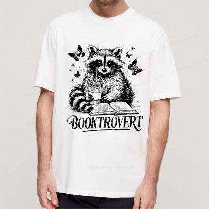 Pagewings Raccoon BookTrovert Unisex Classic T-shirt