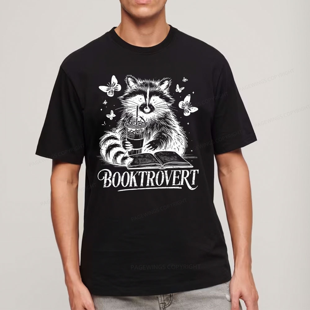 Pagewings Raccoon BookTrovert Unisex Classic T-shirt