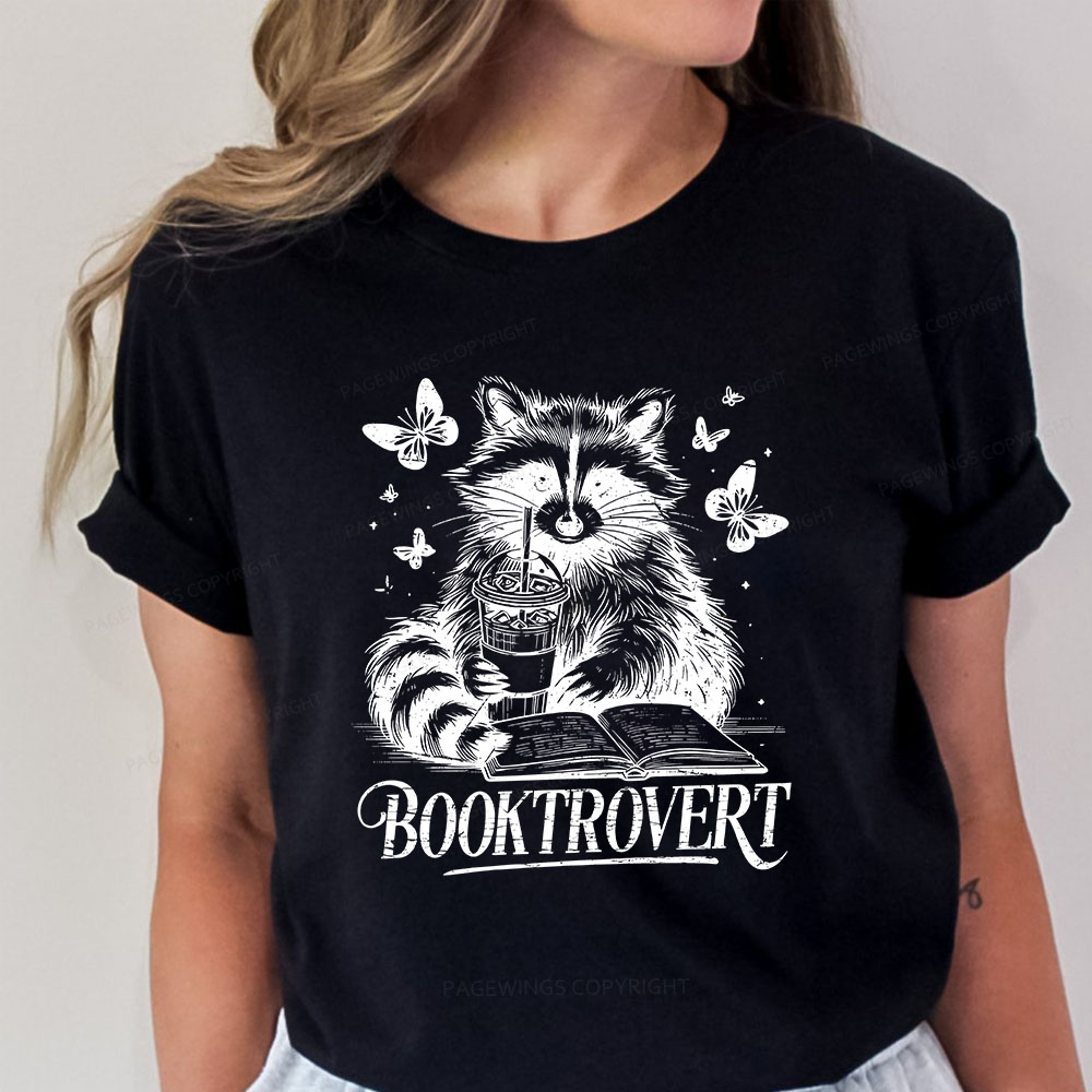 Pagewings Raccoon BookTrovert Unisex Classic T-shirt