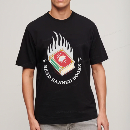 Pagewings Read Banned Books Unisex Classic T-shirt