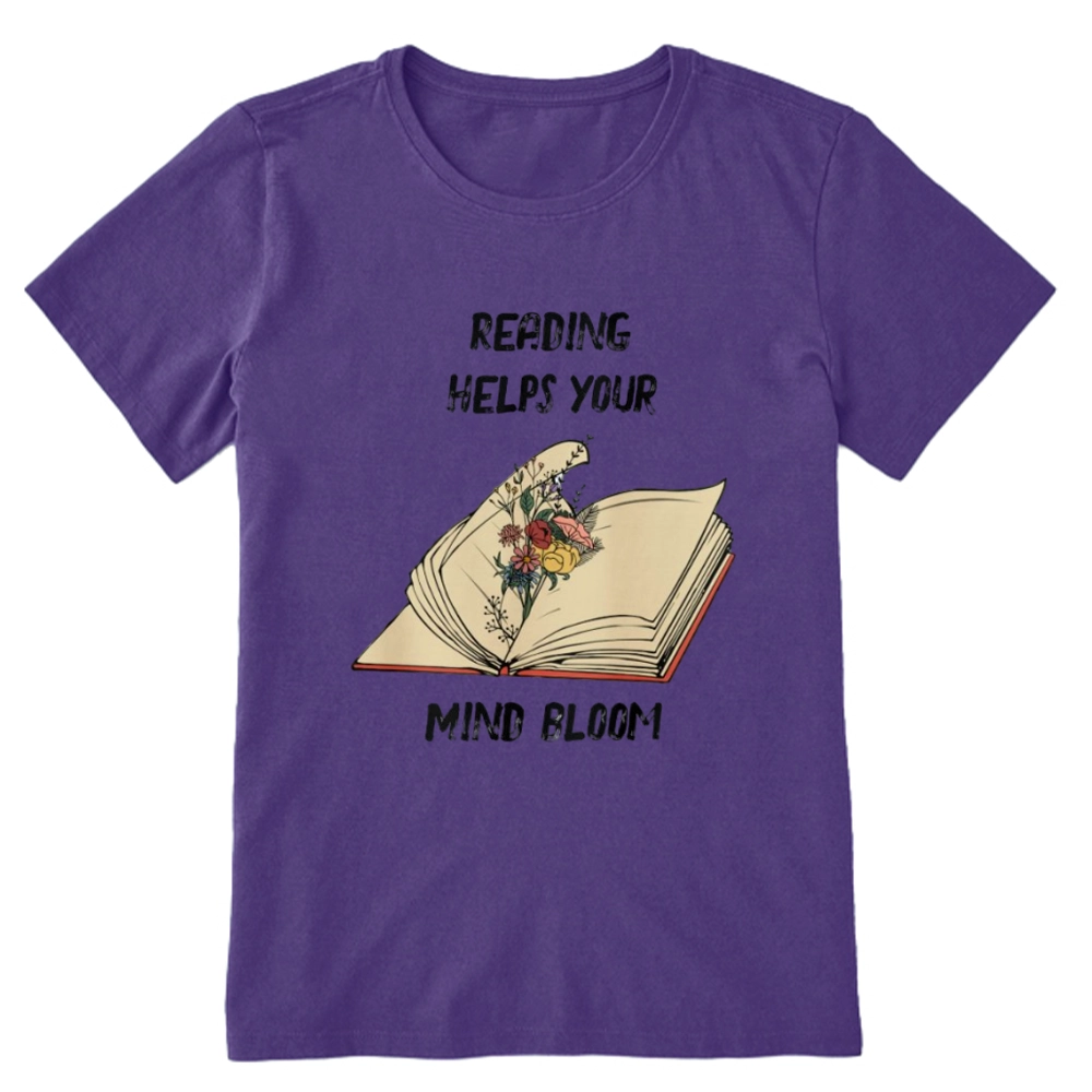 Pagewings Personalised Vintage Reading Book Wild Flowers Unisex Classic T-shirt