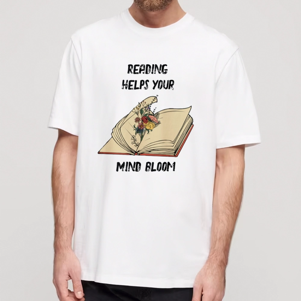 Pagewings Personalised Vintage Reading Book Wild Flowers Unisex Classic T-shirt