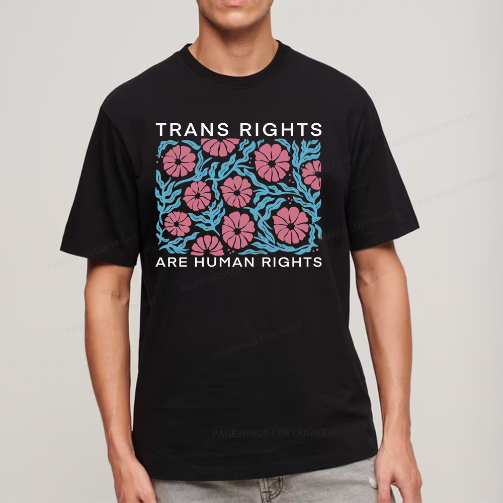 Pagewings Trans Rights Are Human Rights Unisex Classic T-shirt