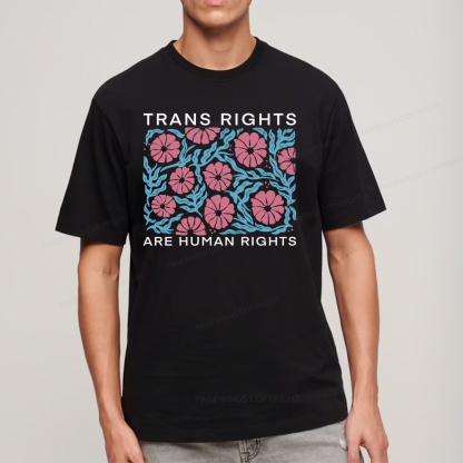 Pagewings Trans Rights Are Human Rights Unisex Classic T-shirt