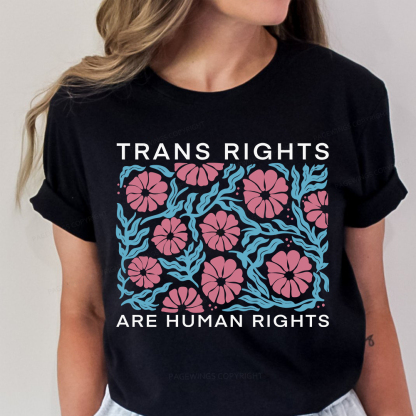 Pagewings Trans Rights Are Human Rights Unisex Classic T-shirt