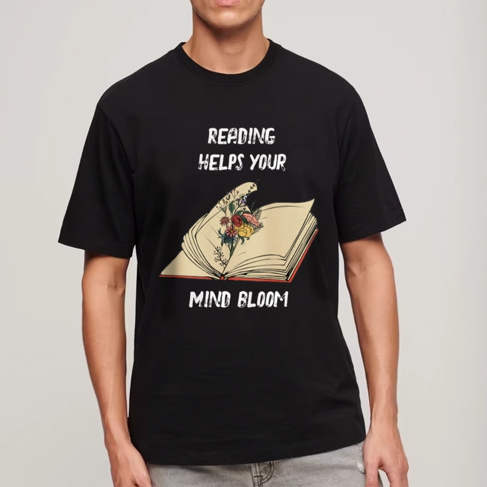Pagewings Personalised Vintage Reading Book Wild Flowers Unisex Classic T-shirt