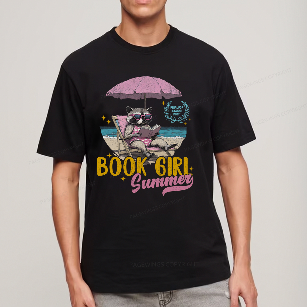 Pagewings Book Girl Summer Unisex Classic T-shirt