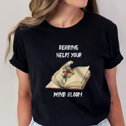 Pagewings Personalised Vintage Reading Book Wild Flowers Unisex Classic T-shirt