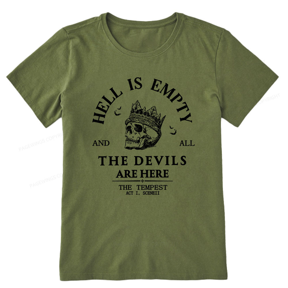 Pagewings Hell Is Empty And All The Devils Are Here Unisex Classic T-shirt