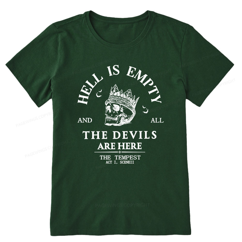 Pagewings Hell Is Empty And All The Devils Are Here Unisex Classic T-shirt