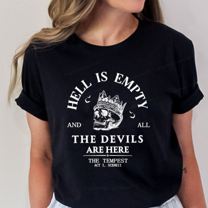 Pagewings Hell Is Empty And All The Devils Are Here Unisex Classic T-shirt